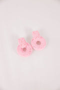 Sunset Silhouette Earrings, Light Pink