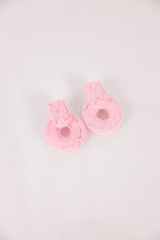 Sunset Silhouette Earrings, Light Pink