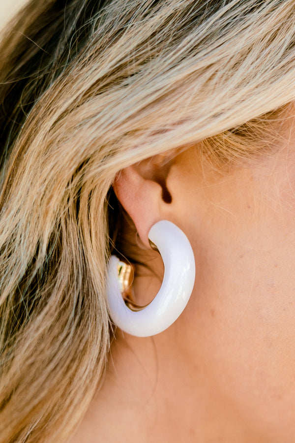 Sunshine & Bliss Earrings, White