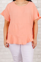 Swaying My Hips Top, Coral