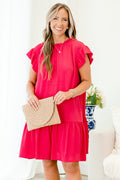 Sweet Talk To Me Kleid, Fuchsia