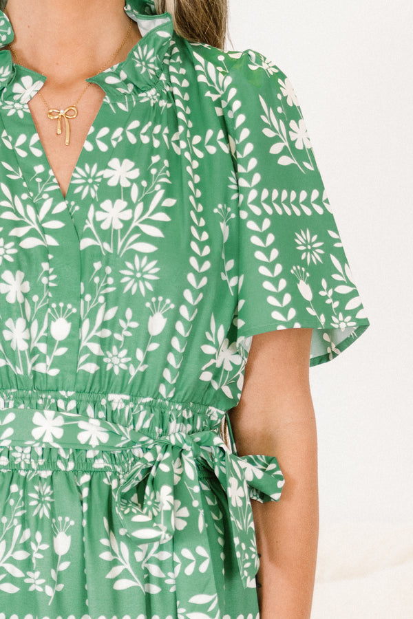 Sweet Thoughts Dress, Green