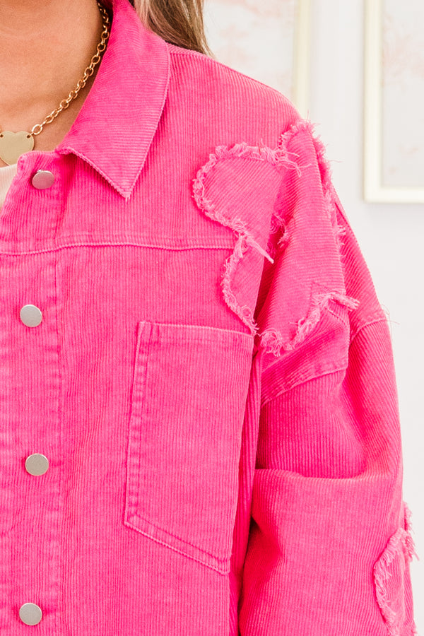 Sweetheart Petals Jacket, Hot Pink
