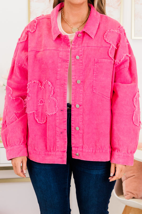 Sweetheart Petals Jacket, Hot Pink