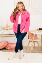 Sweetheart Petals Jacket, Hot Pink