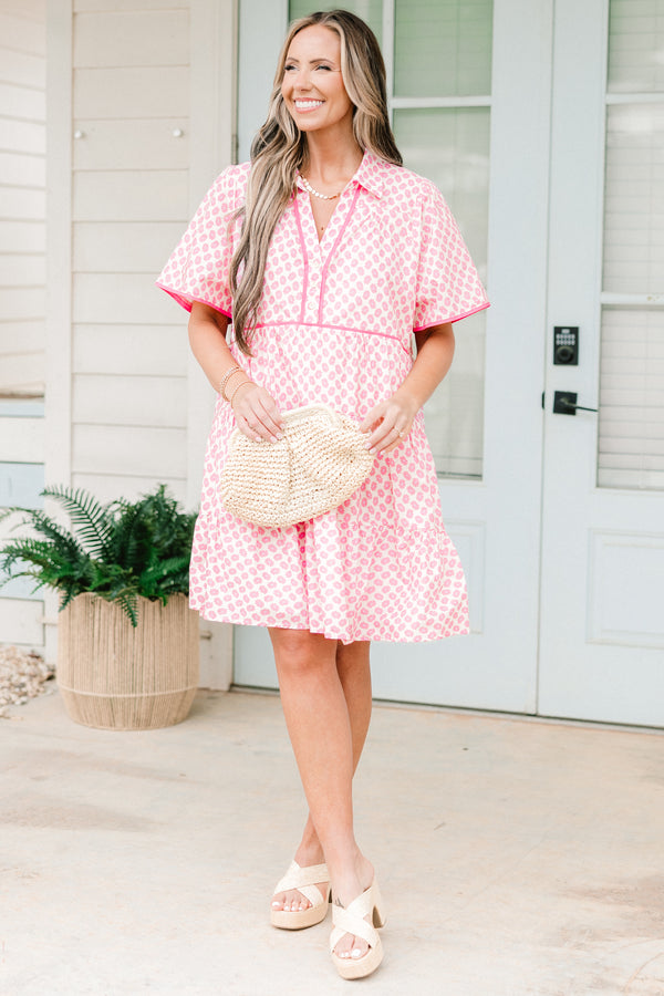 Sweetly Surprised Dress, White