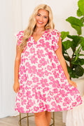 Next Big Move Dress, Pink Floral