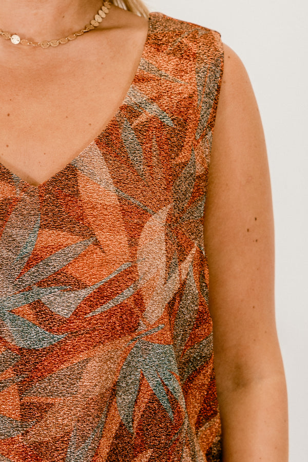 Sycamore Trees Tank, Rust/Mocha