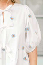 Take It Easy Now Top, White Floral