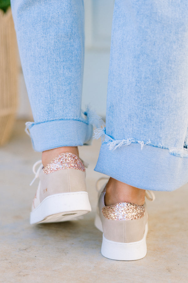 Take The Chance Sneakers, Gold