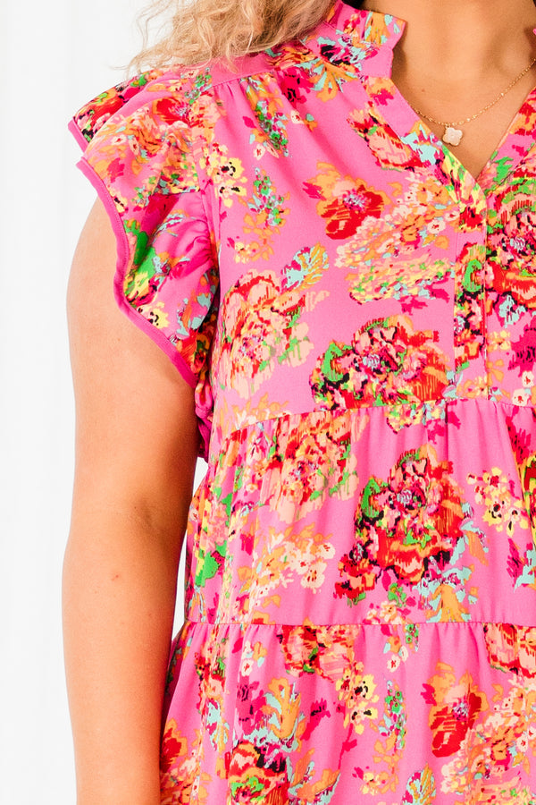 Take The Leap Dress, Pink