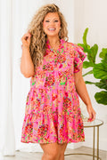 Take The Leap Dress, Pink