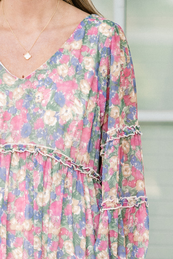 Taking It Easy Dress, Bubblegum