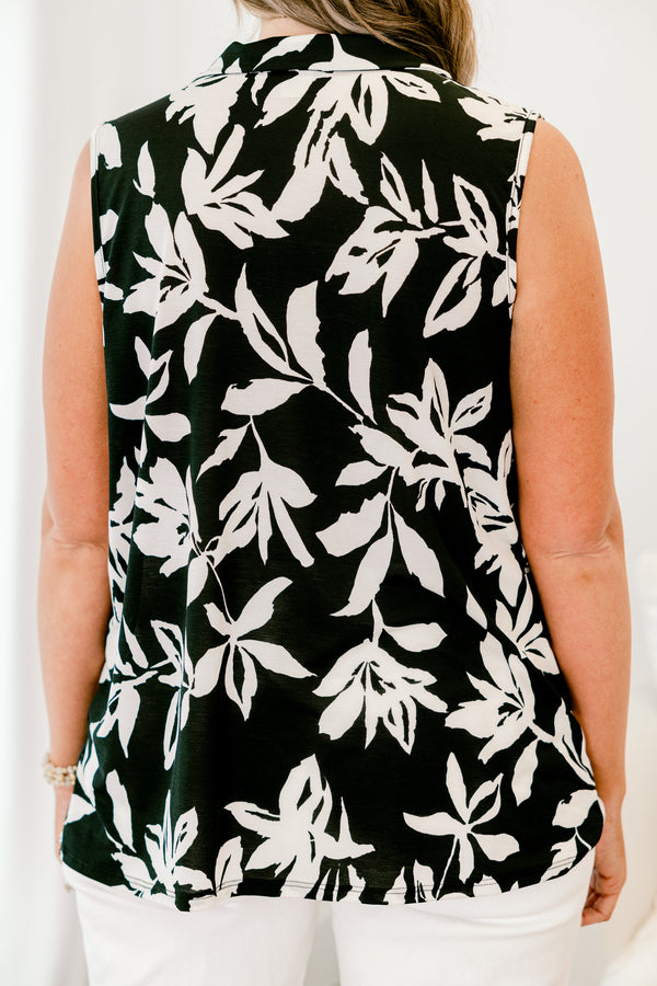 Tell Me Less Tank, Black