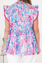 The Big Day Top, Blue-Pink