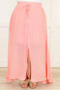 The Break Is Over Skirt, Pastel Pink