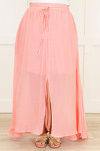 The Break Is Over Skirt, Pastel Pink