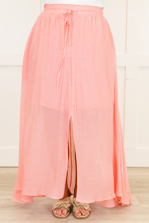 The Break Is Over Skirt, Pastel Pink
