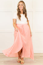 The Break Is Over Skirt, Pastel Pink
