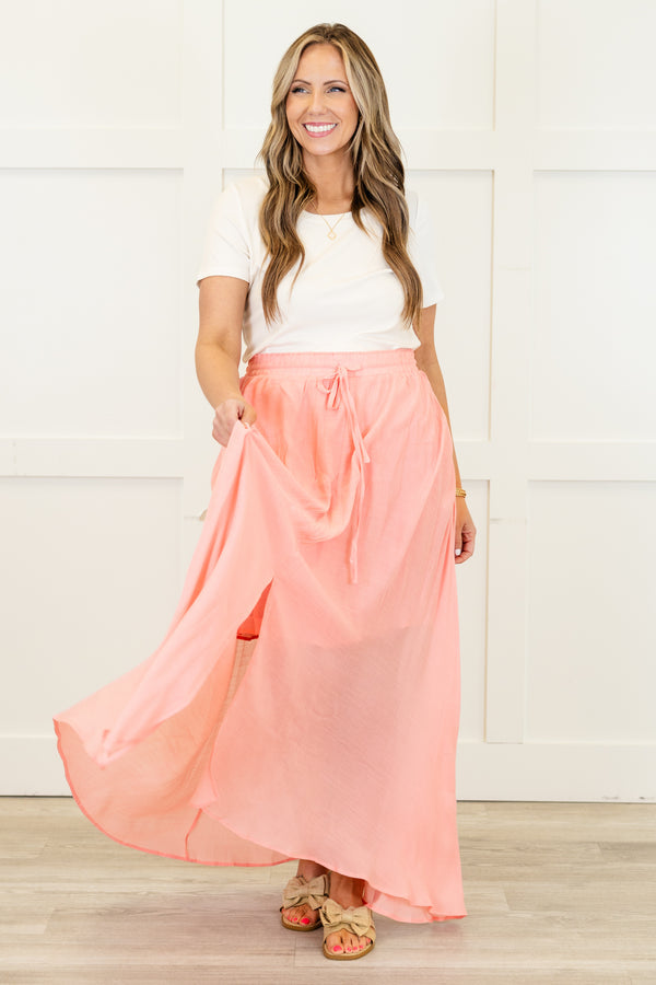 The Break Is Over Skirt, Pastel Pink
