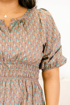 The Clear Choice Dress, Brown Mix
