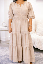 Das Kleid Clear Choice, braun gestreift