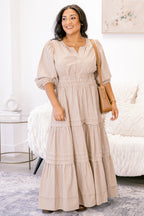Das Kleid Clear Choice, braun gestreift