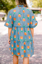 The Edge Dress, Orange Tulip