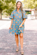 The Edge Dress, Orange Tulip