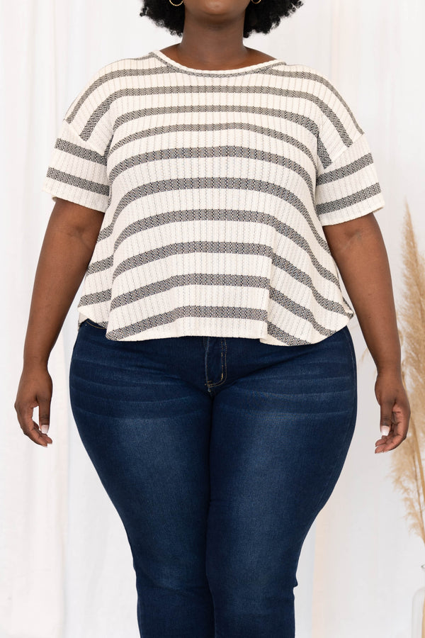 The Perfect Weather Top, Ivory-Black