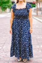 The Wildflower's Song Maxi Dress, Navy