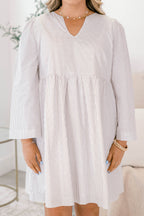 These Rainy Days Dress, Brown Stripe