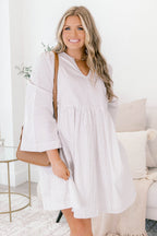 These Rainy Days Dress, Brown Stripe