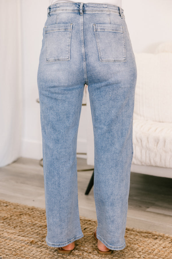 Threads of Fate Jeans, Light Wash