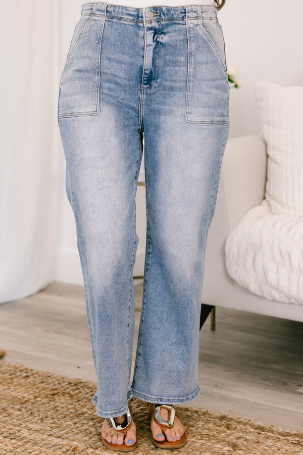 Threads of Fate Jeans, Light Wash