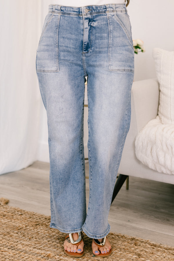 Threads of Fate Jeans, Light Wash