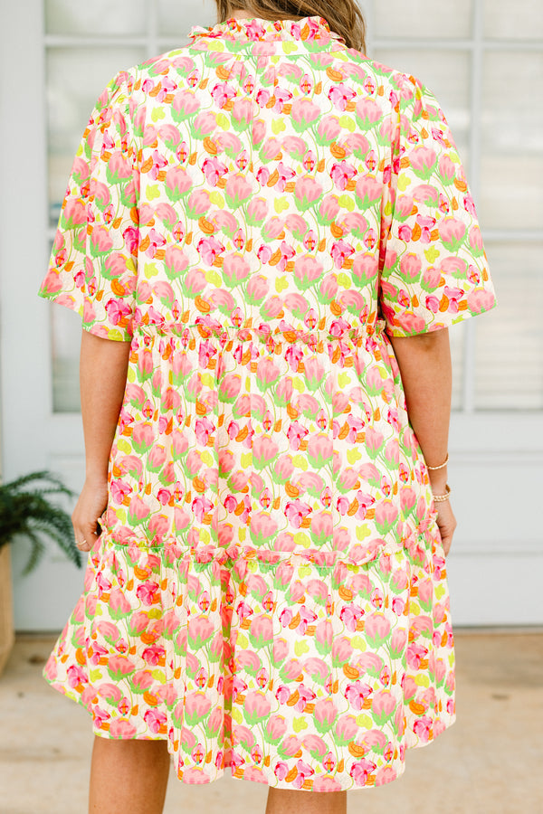 Through The Arbor Dress, Pink