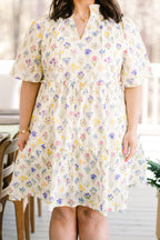 Durch den Laubengang Kleid, Weiß