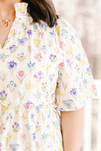 Durch den Laubengang Kleid, Weiß