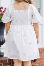 Through The Garden Dress, White
