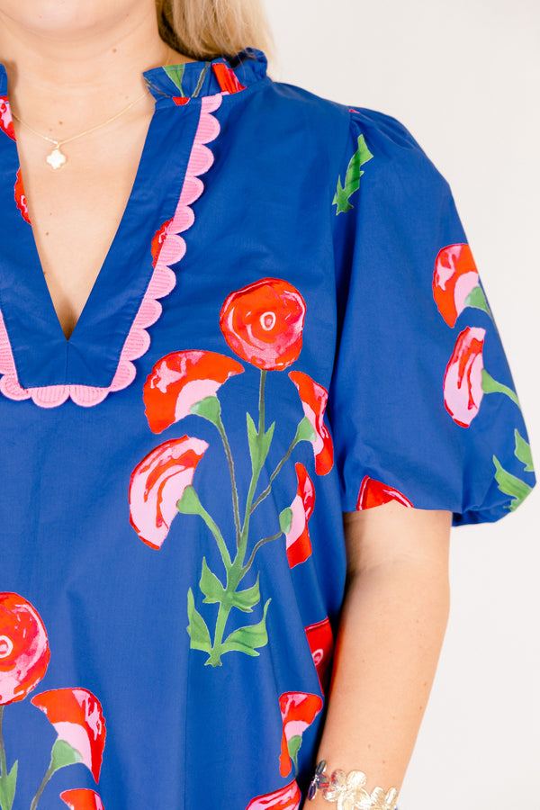 A New Day Top, Blau