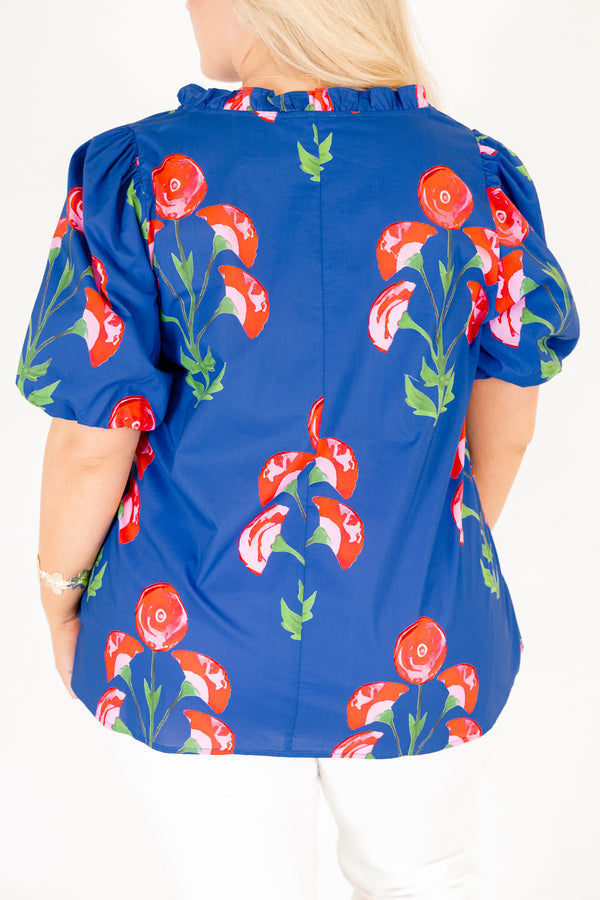 A New Day Top, Blau