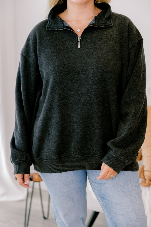 Pullover „Time To Tell“, Schwarz