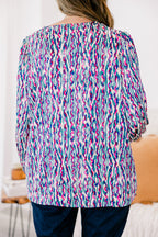 Timeless Flow Top, Jade Multi