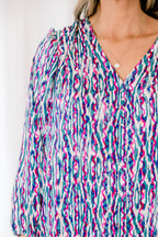Timeless Flow Top, Jade Multi