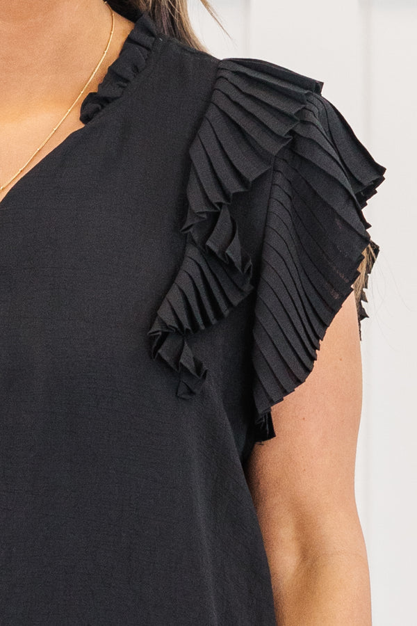 Tip Toe Dancing Top, Schwarz