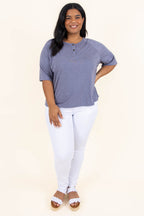 Today Is A Good Day Top, Denim