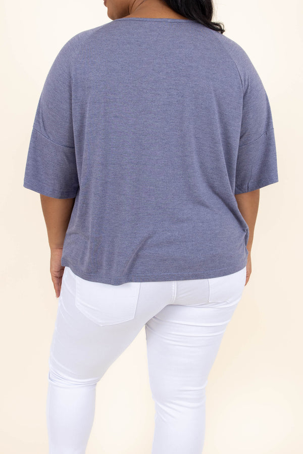 Today Is A Good Day Top, Denim