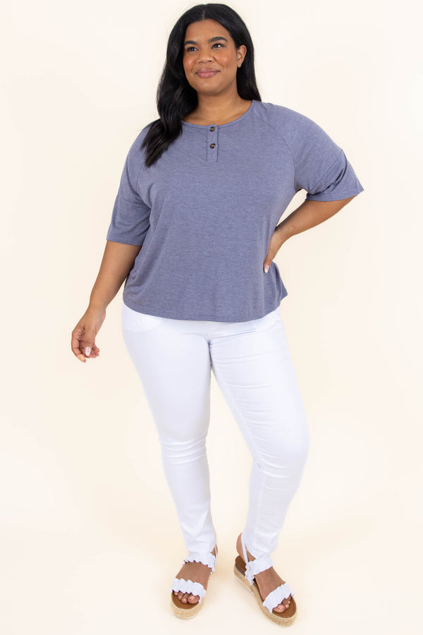 Today Is A Good Day Top, Denim