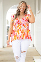 Too Busy For You Top, Rot Multi